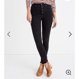 Madewell high rise black jeans